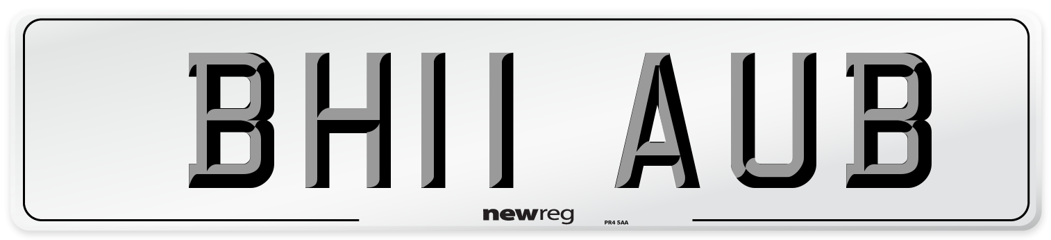 BH11 AUB Number Plate from New Reg